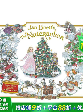 【预售】珍·布雷特 胡桃夹子 Jan Brett's the Nutcracker 英文儿童插画故事绘本 进口童书