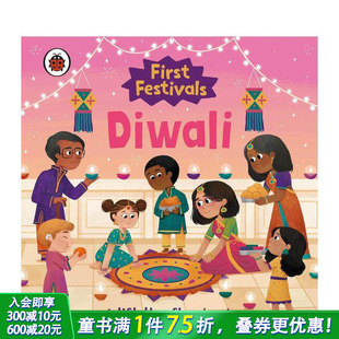 First 排灯节 Festivals Diwali 进口童书 英文儿童故事插画绘本 预售