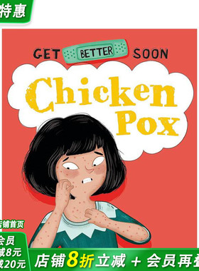 【预售】【早日康复】水痘 Get Better Soon!: Chickenpox 英文儿童插画故事绘本 进口童书