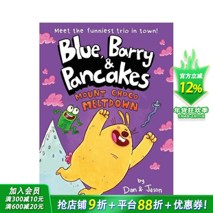 【现货】【布鲁、巴里和煎饼兄弟】3：巧克力熔岩山 【Blue， Barry & Pancakes】3 英文儿童漫画故事 英语拓展阅读进口书