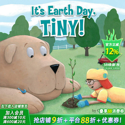 【预售】It’s Earth Day, Tiny!，今天是地球日,小小! 英文原版图书籍进口正版 Meister, Cari 儿童章节书