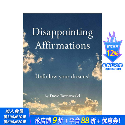【预售】IG高人气账号：失望的肯定 Disappointing Affirmations: Unfollow your dreams! 原版英文生活综合 正版进口书