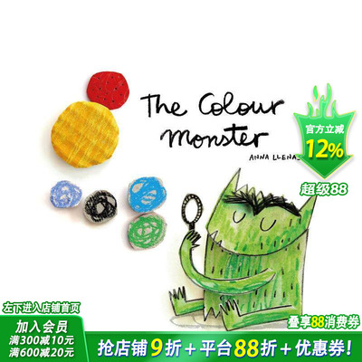 【预售】色彩怪兽 The Color Monster: A Story About Emotions 英文儿童插画故事绘本 进口童书