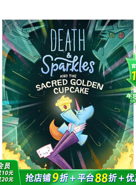 【预售】死神与火花：神圣的金色纸杯蛋糕 爆笑哲理漫画Death & Sparkles and the Sacred Golden Cupcake英语拓展阅读故事书