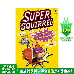 【预售】谜题故事：松鼠与疯狂造雨者 Puzzle Stories:Supersquirrel and the Crazy Rain Maker英文儿童小说故事书 英语拓展阅读