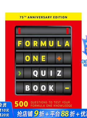 【预售】一级方程式赛车问答书：75周年纪念版 Formula One Quiz Book: 75th Anniversary edition 原版英文生活综合 正版进口书