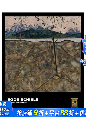 【预售】埃贡·席勒：隽永的风景 Egon Schiele: Living Landscapes 原版英文艺术画册画集 正版进口书