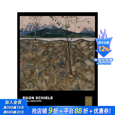 【预售】埃贡·席勒：隽永的风景 Egon Schiele: Living Landscapes 原版英文艺术画册画集 正版进口书