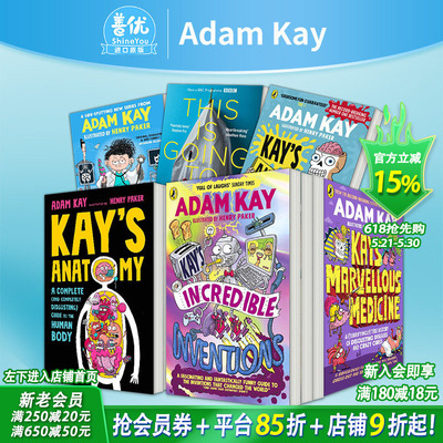 【现货】凯的神奇发现/消失医生之谜【Adam Kay多款选拍】十岁儿科医生德克斯特/解剖学/药学Kay’s Incredible亚当·凯科普英文书