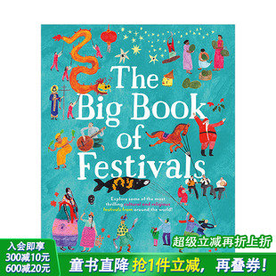 Festivals 现货 Book 缤纷色彩有趣插画绘本 英文原版 The 世界文化 节日之书 进口儿童童书 Big 节日庆典