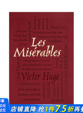【预售】【字云经典】悲惨世界 【Word Cloud Classics】Les Miserables 原版英文文学 特殊书口 压纹封面 正版进口书