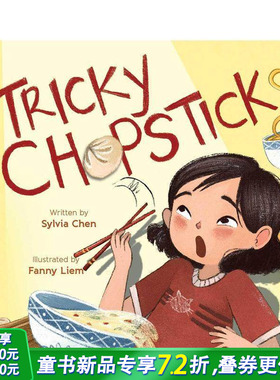 【现货】调皮的筷子 Tricky Chopsticks 英文儿童故事插画绘本 进口童书