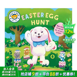 【预售】金泰迪:复活节寻蛋 Build-A-Bear: Easter Egg Hunt 英文儿童插画故事绘本 进口童书