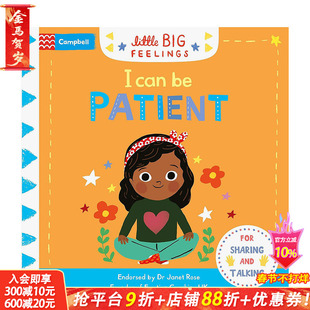 【预售】我可以有耐心 【Little Big Feelings】I Can Be Patient 艺术插画绘本 3岁+原版英文儿童故事 进口童书