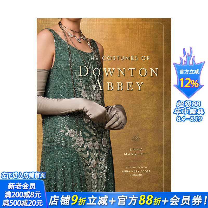 【预售】唐顿庄园的服装 The Costumes of Downton Abbey 原版英文时尚综合 正版进口书籍画册 善优图书