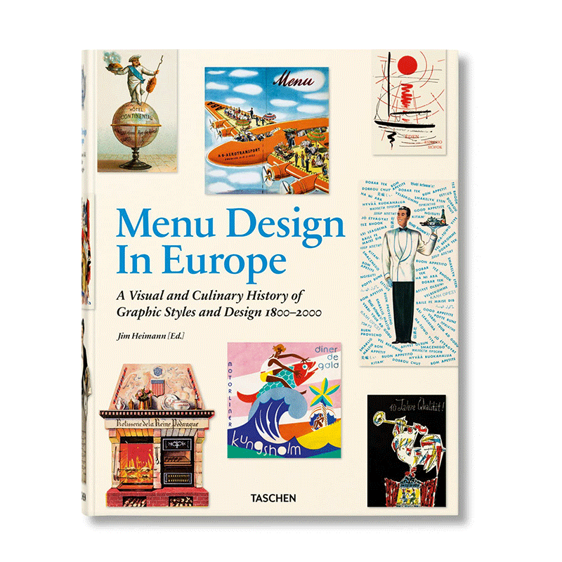 【现货】英文原版 欧洲菜单设计 Menu Design in Europe 字体图案标志平面设计 正版进口图书画册 善优图书