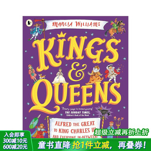 Williams 国王和王后 英文儿童故事插画绘本 预售 进口童书 Queens 获奖作者兼插画师Marcia and Kings
