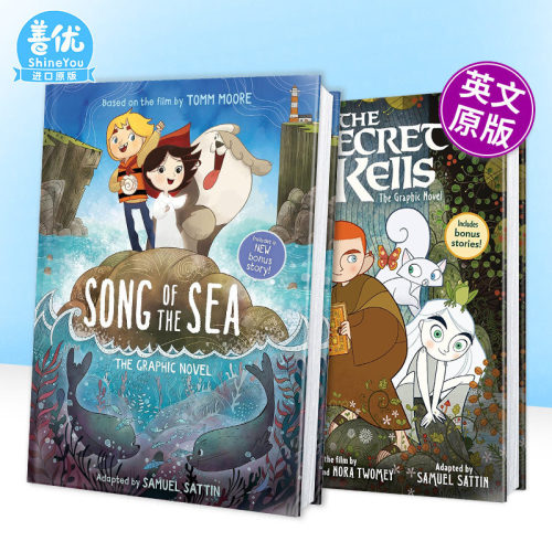 【多册选拍】海洋之歌/凯尔斯的秘密 Song of the Sea 英语儿童漫画故事Cartoon Saloon's Irish Folklore 8岁+ 英文正版进口书
