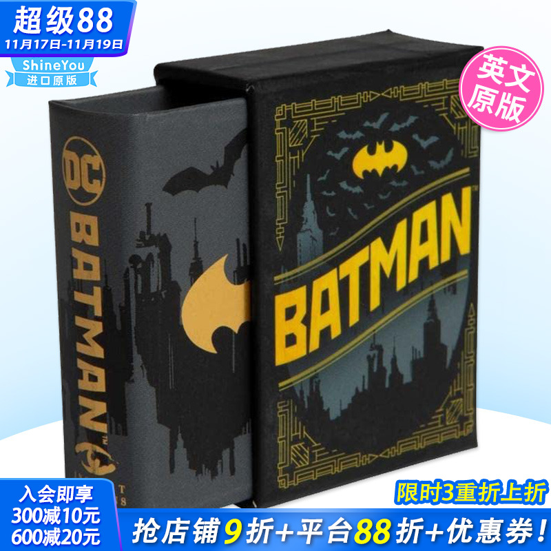 【预售】【Tiny Book】DC：蝙蝠侠 迷你小书 DC Comics: Batman 英文原版进口书籍【善优图书】