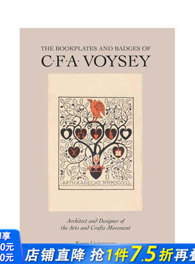 【预售】CFA沃西藏书票与徽章 Bookplates and Badges of CFA Voysey 原版英文综合设计 正版进口书