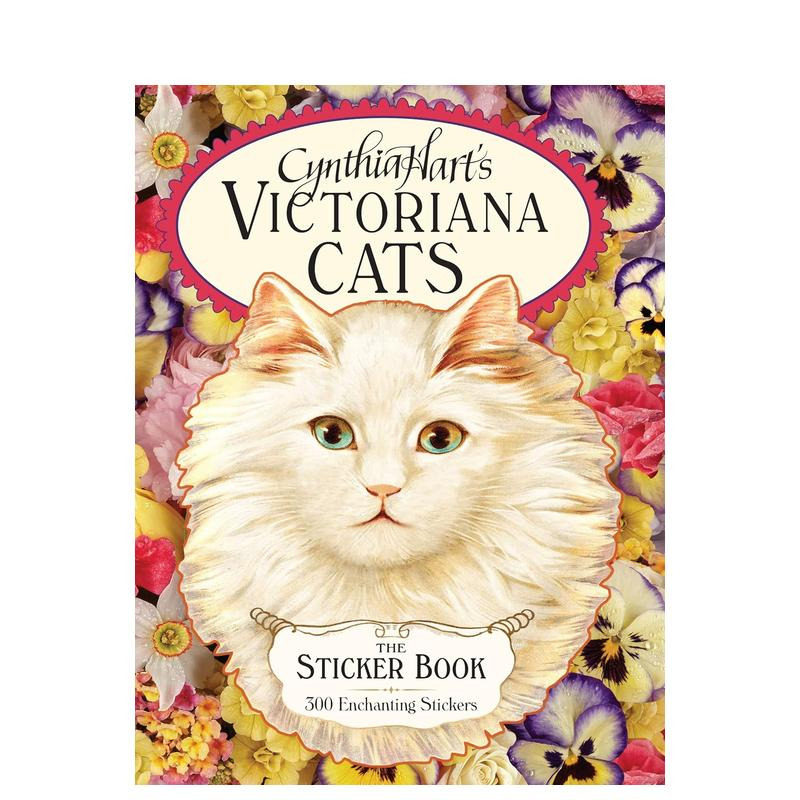 【现货】维多利亚时代的猫：300张复古贴纸 Cynthia Hart's Victoriana Cats 原版英文贴纸书 正版进口书籍 善优图书