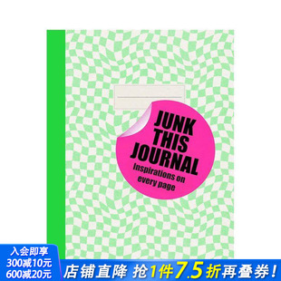 饰创作 进口书 Junk 原版 英文手工制作 Journal 手账改造指南：打造专属创意本 this 正版 手账日记拼贴装 预售