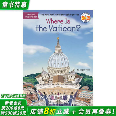 【预售】梵蒂冈在哪里?Where Is The Vatican?英文原版儿童故事阅读【善优童书】