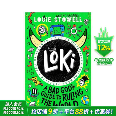 【预售】【洛基涂鸦日记】坏神的统治世界指南A Bad God's Guide to Ruling the World北欧神话雷神 英文儿童章节桥梁搞笑故事书