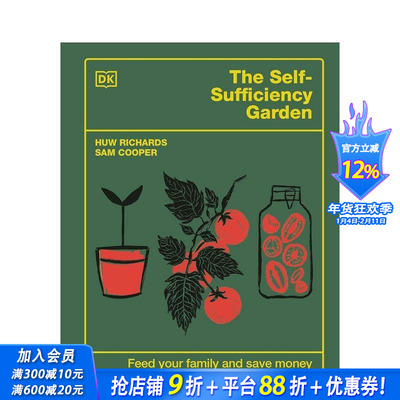 【预售】自给自足的菜园 The Self-Sufficiency Garden: Feed Your Family and Save Money 原版英文生活综合 正版进口书