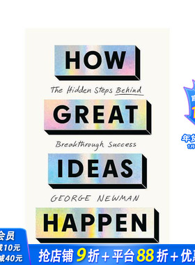 【预售】伟大创意的诞生之道 How Great Ideas Happen 原版英文人文历史 正版进口书