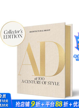 【预售】建筑文摘百年典藏版：世纪风格盛宴 Architectural Digest at 100 英文建筑设计 安邸AD 正版进口书