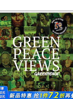 【预售】绿色和平视角：五十载地球守护之战 Greenpeace Views 原版英文社会科学 正版进口书