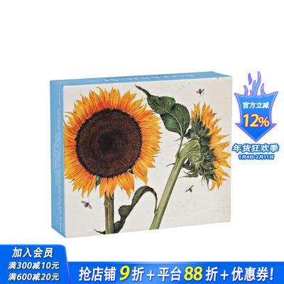 【预售】【明信片】植物速记 磁吸扣盖信笺盒套装 Botanicals QuickNotes 艺术文创周边