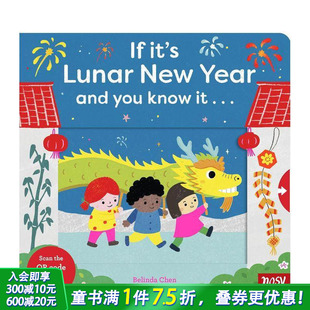 New 预售 英文儿童插画故事绘本 音频 Know 欢唱中国年：滑动机关书 and Year Lunar 进口童书封底二维码 You