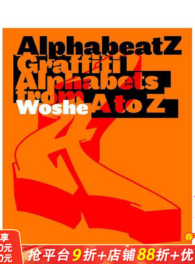 【预售】字母节奏：从A到Z的涂鸦字母 Alphabeatz. Tagging Alphabets from A to Z 原版英文字体图案标志设计 正版进口书