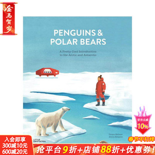 【现货】企鹅和北极熊Penguins and Polar Bears 儿童地理科普绘本 北极和南极的*佳介绍 6-12岁少儿阅读 地球知识