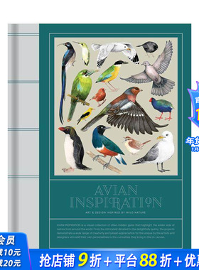 【现货】鸟类灵感：自然艺术插画 Avian Inspiration Art and Design Inspired by Birds 英文画册正版进口书