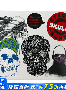 【现货】Book Review: Stickerbomb Skulls   骷颅头贴纸