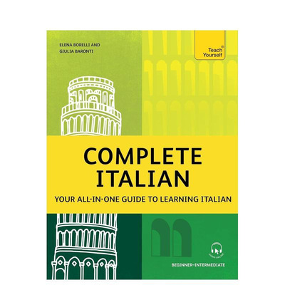 【预售】【语言自学指南】意大利语：从入门到中级的一站式学习手册 Complete Italian 原版英文语言学习 正版进口书