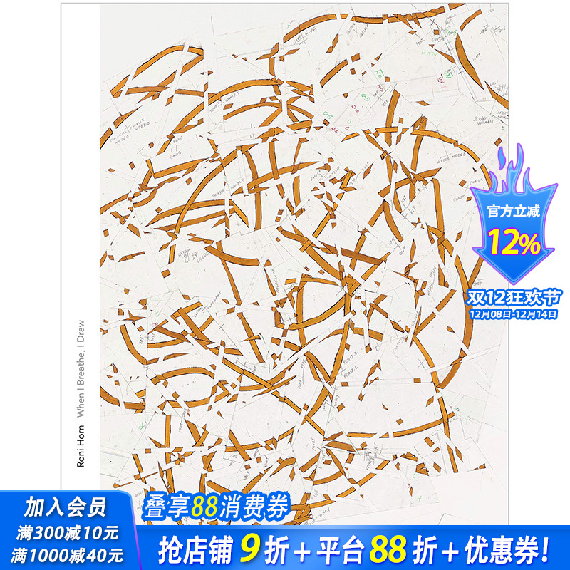 【现货】Roni Horn When I Breathe, I Draw 罗尼·霍恩 英文艺术