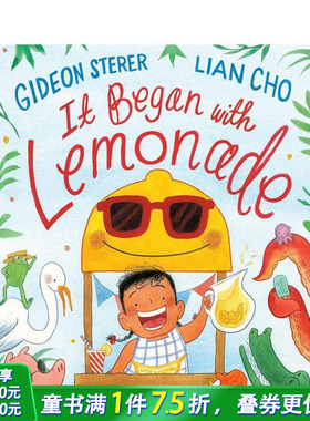 【预售】故事开始于柠檬水It Began with Lemonade 3-6岁儿童早教温馨故事艺术绘本 英文原版 城市人文关怀启蒙【善优童书】