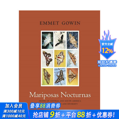 【预售】英文原版 夜蝶：中美洲和南美洲的飞蛾 关于美丽和多样性的研究 Mariposas Nocturnas 摄影作品 正版进口书籍艺术画册 善