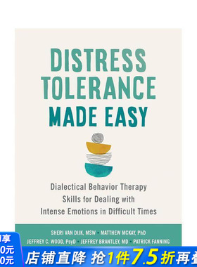 【预售】轻松承受压力：在困难时期处理激烈情绪的技巧 Distress Tolerance Made Easy 英文心灵励志 原版正版进口书
