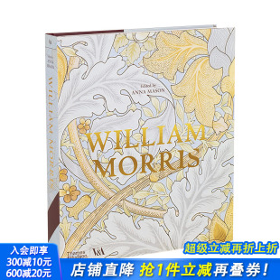 威廉·莫里斯逝世125周年纪念画册 图书 英文原版 饰 预售 V&A 室内 Morris William 出版 艺术绘画 家居 装