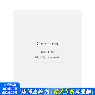 isms 进口书 小野洋子主义 正版 英文艺术画册画集 原版 Ono ISMs 语录合集 预售