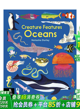 【现货】生物构成海洋 Creature Features Oceans 英文原版儿童科普绘本图书【善优童书】