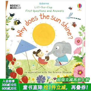 Shine?太阳为什么会发光 善优童书 Why 6岁 儿童问答翻翻书 Sun the Does 现货