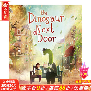 【现货】【英国插画师David Litchfield】邻居恐龙先生 大熊和钢琴 水石童书奖得主The Dinosaur Next Door 英文儿童绘本