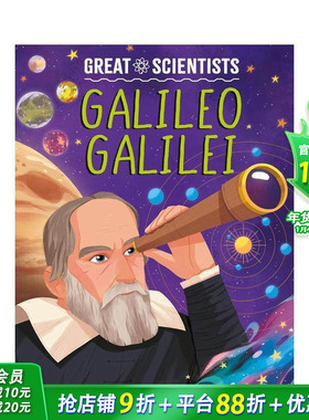 【现货】伟大科学家：伽利略?伽利莱(精装) Great Scientists: Galileo Galilei 英文儿童插画故事绘本 进口童书