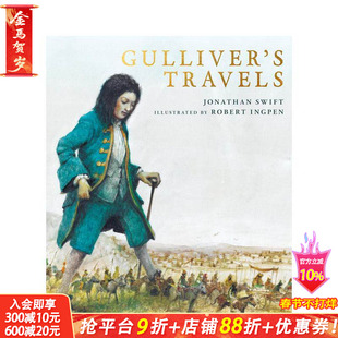 【预售】英文原版 Robert Ingpen经典文学插图:格列佛游记 Gulliver’s Travels英文世界文学 正版进口书籍 善优图书